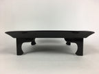 Japanese Wooden Legged Tray Lacquered Table Vtg Ozen Black Nurimono UR757