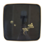 Japanese Wooden Legged Tray Lacquered Table Vtg Ozen Black UR793