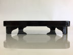 Japanese Wooden Legged Tray Lacquered Table Vtg Ozen Black UR793