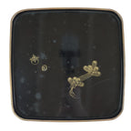 Japanese Wooden Legged Tray Lacquered Table Vtg Ozen Black UR795