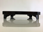 Japanese Wooden Legged Tray Lacquered Table Vtg Ozen Black UR795