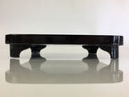 Japanese Wooden Legged Tray Lacquered Table Vtg Ozen Black UR795