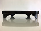 Japanese Wooden Legged Tray Lacquered Table Vtg Ozen Black UR796