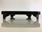 Japanese Wooden Legged Tray Lacquered Table Vtg Ozen Black UR796