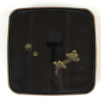 Japanese Wooden Legged Tray Lacquered Table Vtg Ozen Black UR797