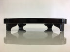 Japanese Wooden Legged Tray Lacquered Table Vtg Ozen Black UR797