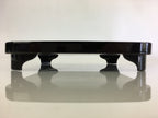 Japanese Wooden Legged Tray Lacquered Table Vtg Ozen Black UR797