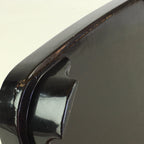 Japanese Wooden Legged Tray Lacquered Table Vtg Ozen Black UR797