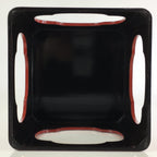Japanese Wooden Legged Tray Lacquered Table Vtg Ozen Maki-e Red UR803