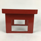 Japanese Wooden Legged Tray Lacquered Table Vtg Ozen Red Nurimono UR625