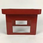 Japanese Wooden Legged Tray Lacquered Table Vtg Ozen Red Nurimono UR625