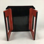 Japanese Wooden Legged Tray Lacquered Table Vtg Ozen Red Nurimono UR625