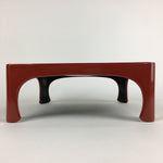 Japanese Wooden Legged Tray Lacquered Table Vtg Ozen Red Nurimono UR738