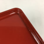 Japanese Wooden Legged Tray Lacquered Table Vtg Ozen Red Nurimono UR738