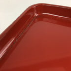 Japanese Wooden Legged Tray Lacquered Table Vtg Ozen Red Nurimono UR740