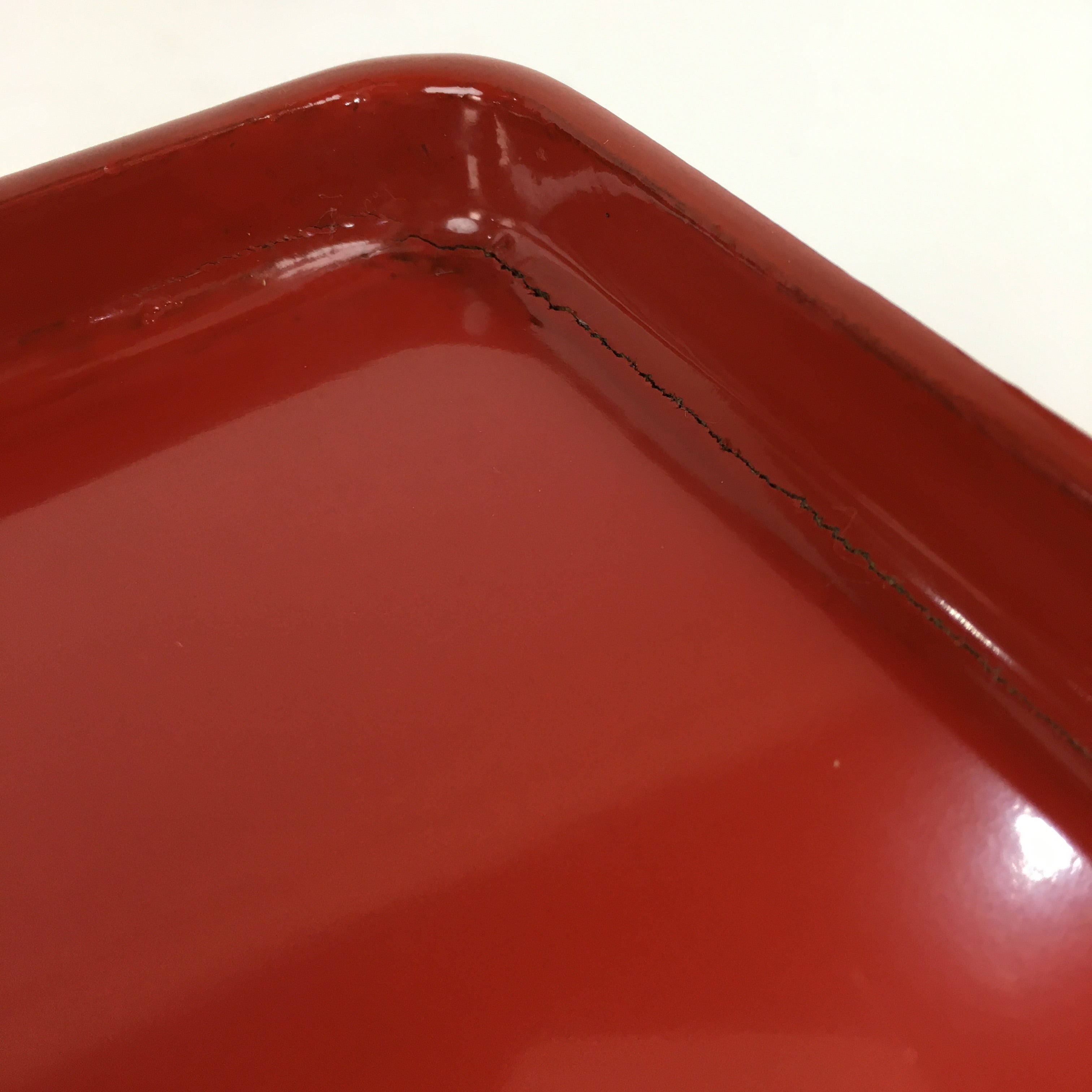 Japanese Wooden Legged Tray Lacquered Table Vtg Ozen Red Nurimono UR740