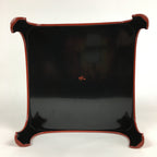 Japanese Wooden Legged Tray Lacquered Table Vtg Ozen Red Nurimono UR741