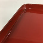 Japanese Wooden Legged Tray Lacquered Table Vtg Ozen Red Nurimono UR742