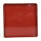 Japanese Wooden Legged Tray Lacquered Table Vtg Ozen Red Nurimono UR743
