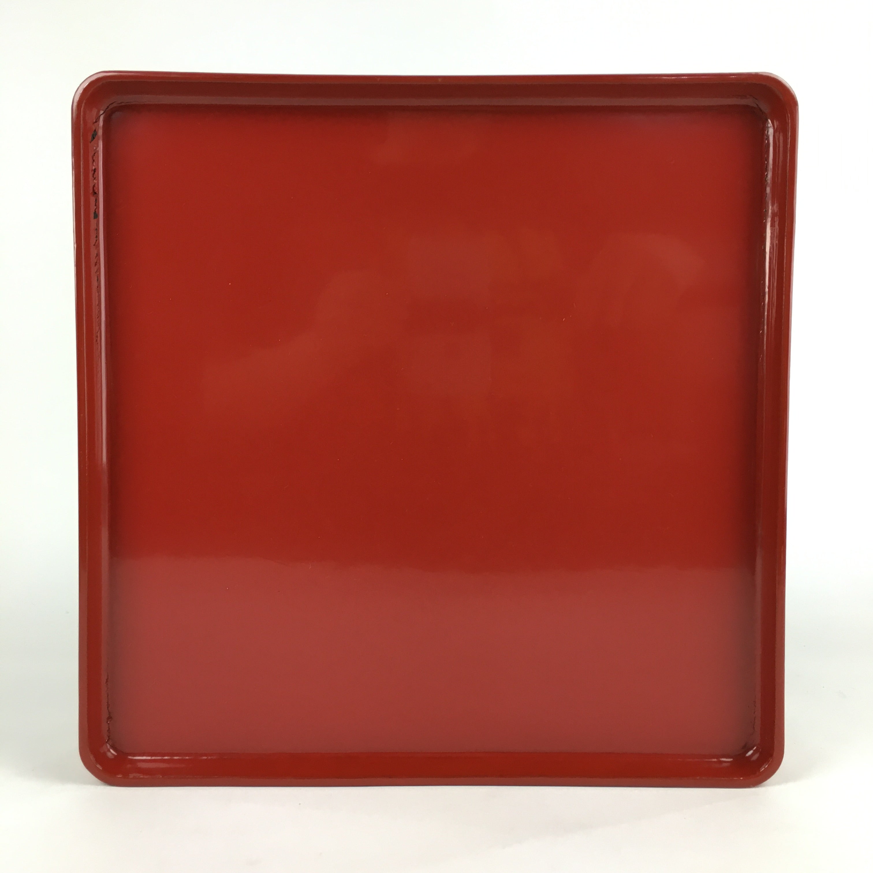 Japanese Wooden Legged Tray Lacquered Table Vtg Ozen Red Nurimono UR744