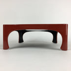 Japanese Wooden Legged Tray Lacquered Table Vtg Ozen Red Nurimono UR745
