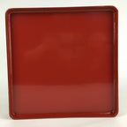 Japanese Wooden Legged Tray Lacquered Table Vtg Ozen Red Nurimono UR745