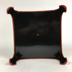 Japanese Wooden Legged Tray Lacquered Table Vtg Ozen Red Nurimono UR745