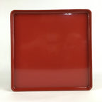 Japanese Wooden Legged Tray Lacquered Table Vtg Ozen Red Nurimono UR747