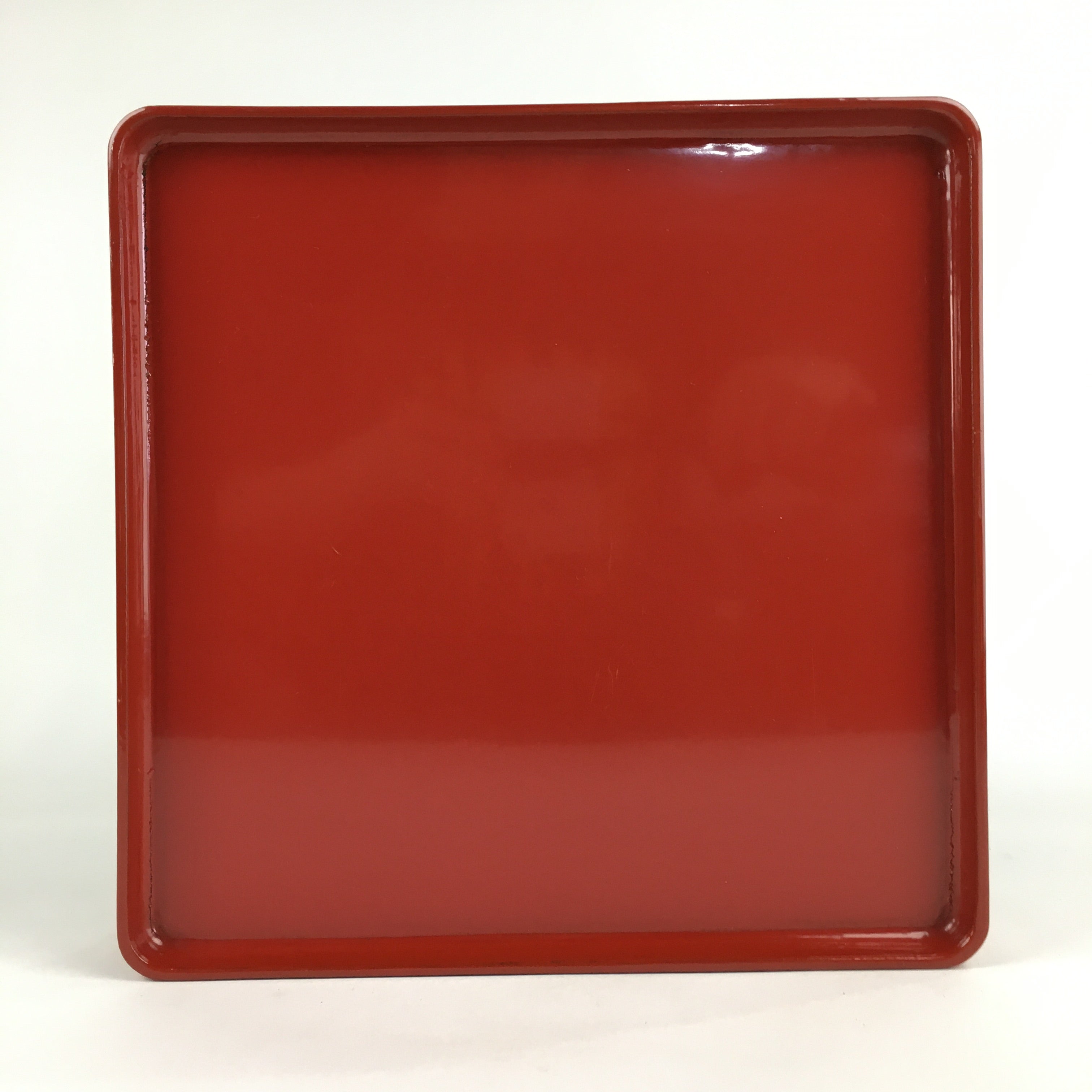 Japanese Wooden Legged Tray Lacquered Table Vtg Ozen Red Nurimono UR747