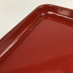 Japanese Wooden Legged Tray Lacquered Table Vtg Ozen Red Nurimono UR747