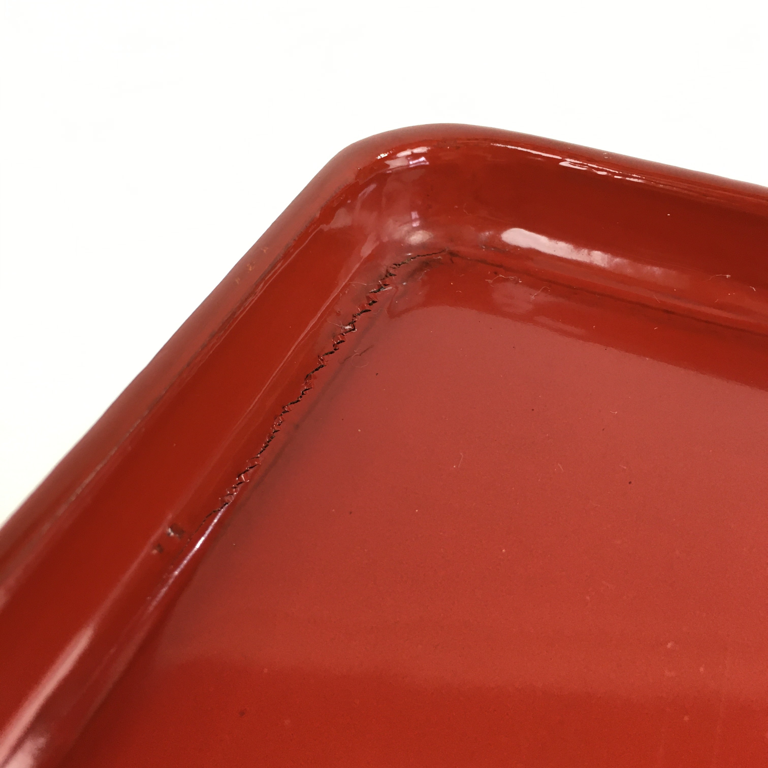 Japanese Wooden Legged Tray Lacquered Table Vtg Ozen Red Nurimono UR747