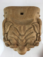 Japanese Wooden Lion Head Shishigashira Vtg Shishi-Mai Folk Craft BD826