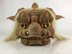 Japanese Wooden Lion Head Shishigashira Vtg Shishi-Mai Folk Craft BD826