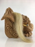 Japanese Wooden Lion Head Shishigashira Vtg Shishi-Mai Folk Craft BD826