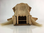 Japanese Wooden Lion Head Shishigashira Vtg Shishi-Mai Folk Craft BD826