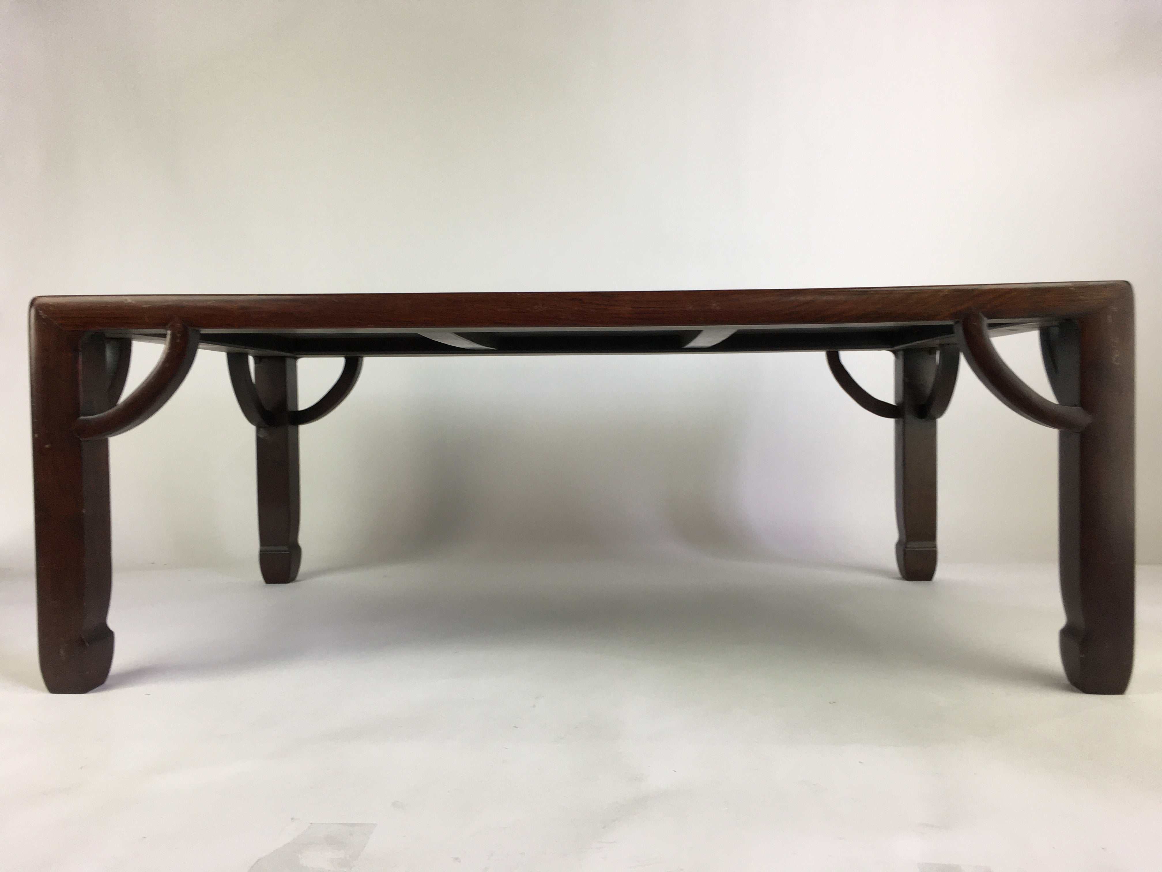 Japanese Wooden Low Table Vtg Rectangle Chabudai Zataku Brown T310 ...