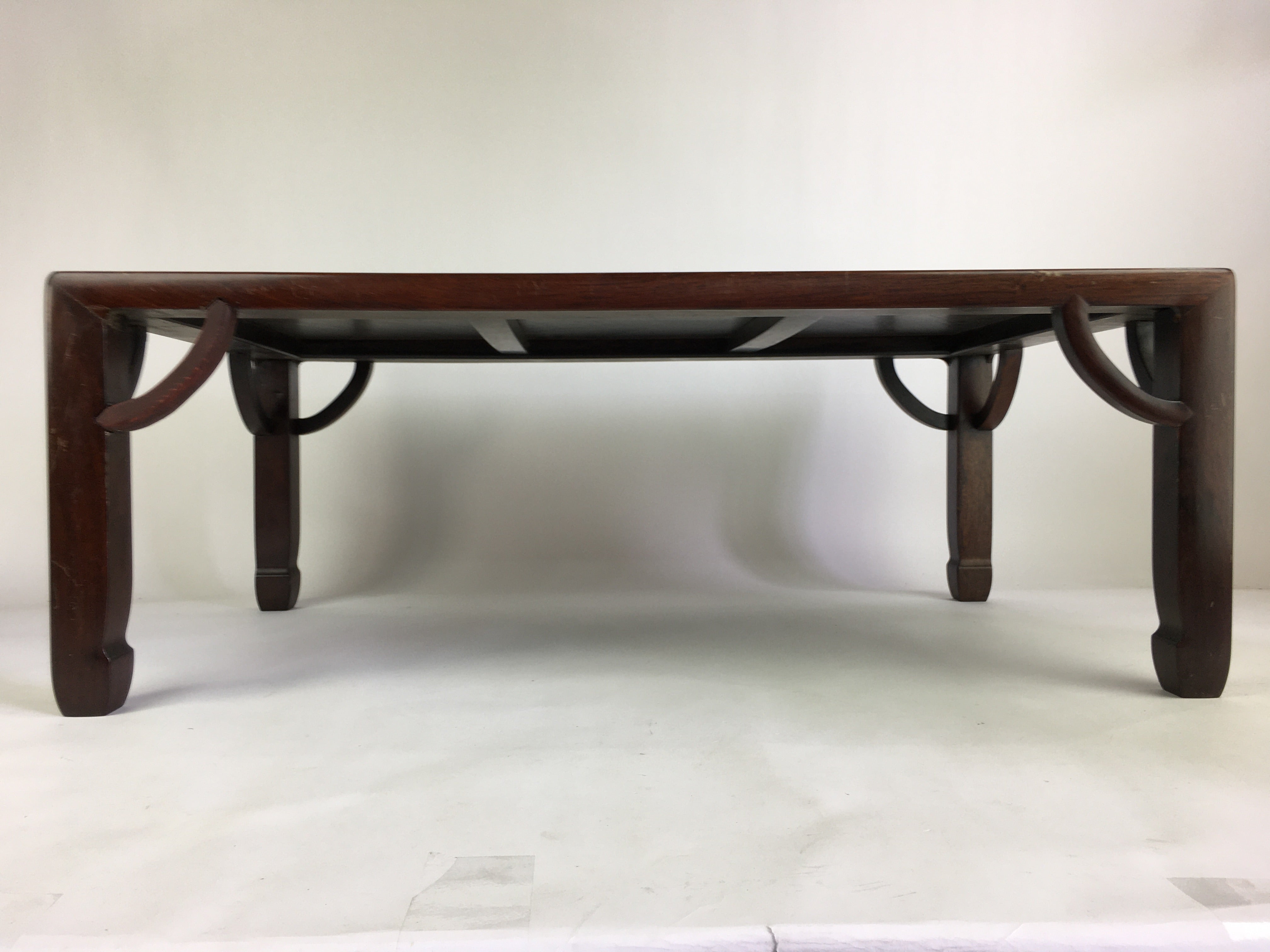 Japanese Wooden Low Table Vtg Rectangle Chabudai Zataku Brown T310 ...