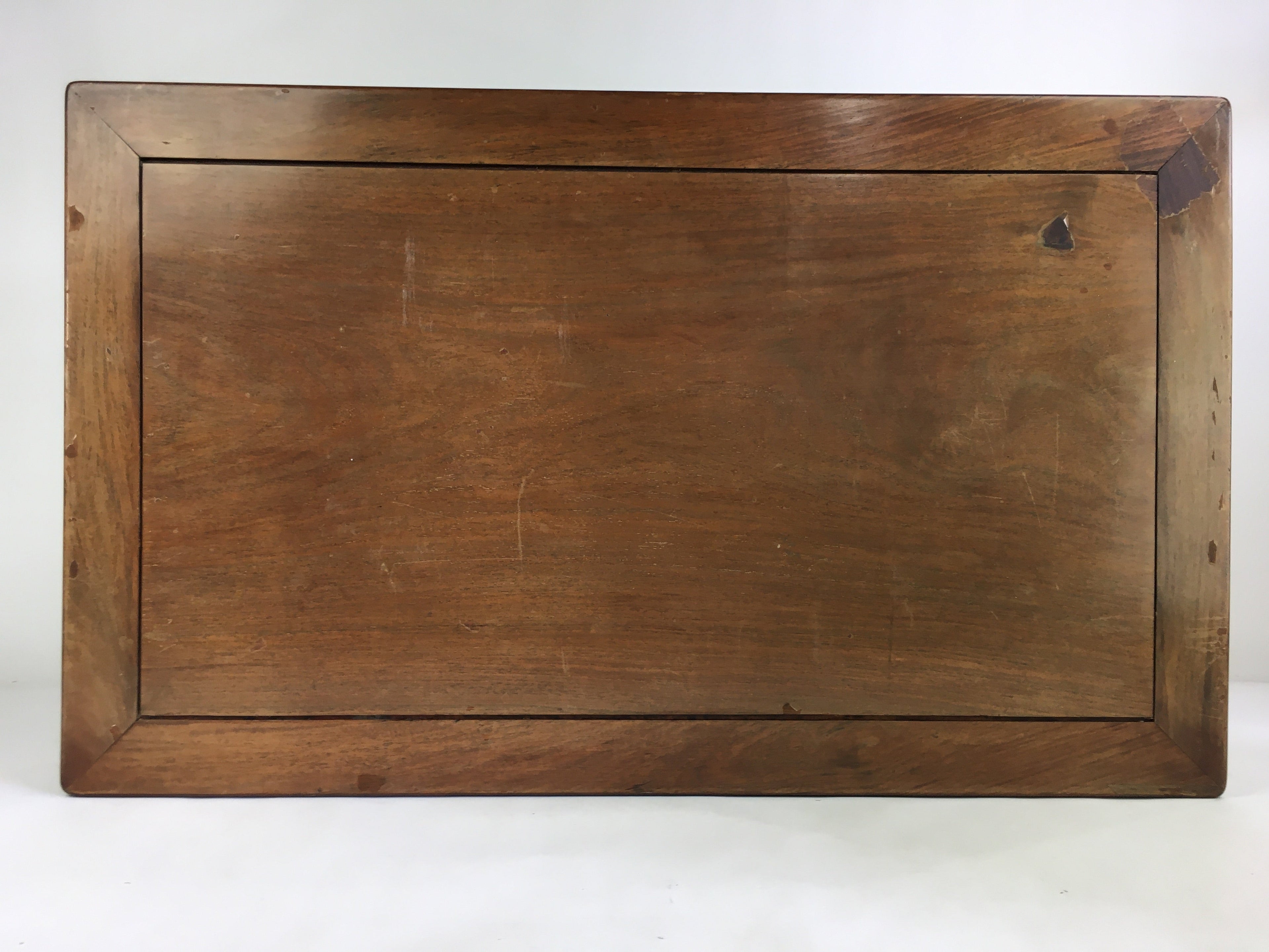 Japanese Wooden Low Table Vtg Rectangle Chabudai Zataku Brown T310