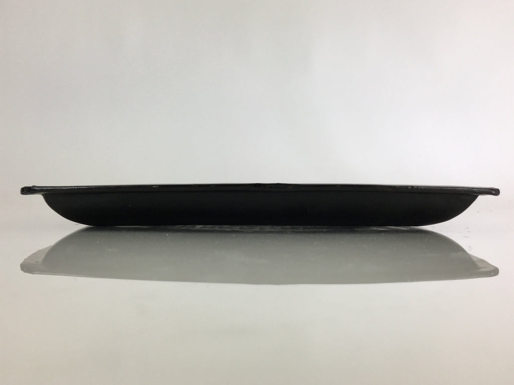 Japanese Wooden Maki-e Bon Tray Obon Vtg Nurimono Camellia UR804