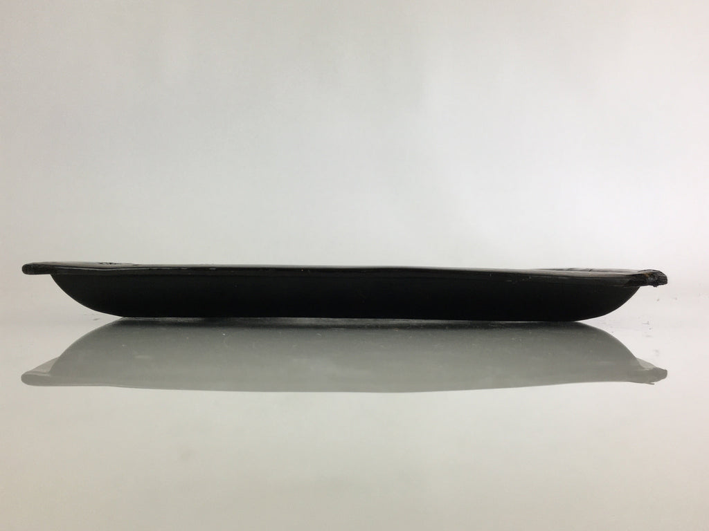 Japanese Wooden Maki-e Bon Tray Obon Vtg Nurimono Camellia UR804