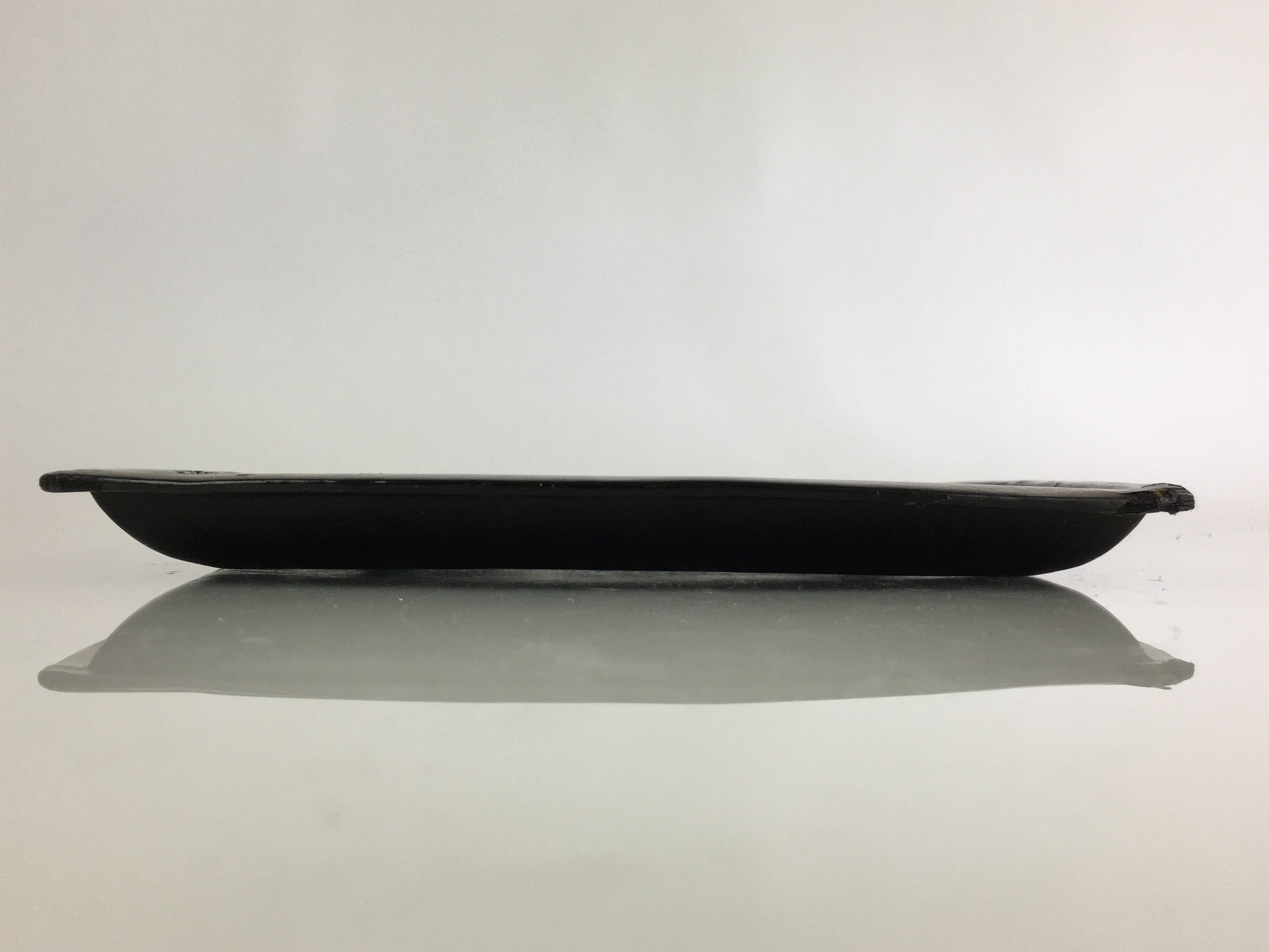 Japanese Wooden Maki-e Bon Tray Obon Vtg Nurimono Camellia UR804