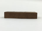 Japanese Wooden Match Box Vtg Handmade Woodworking Brown JK352