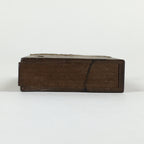 Japanese Wooden Match Box Vtg Handmade Woodworking Brown JK352