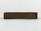 Japanese Wooden Match Box Vtg Handmade Woodworking Brown JK352