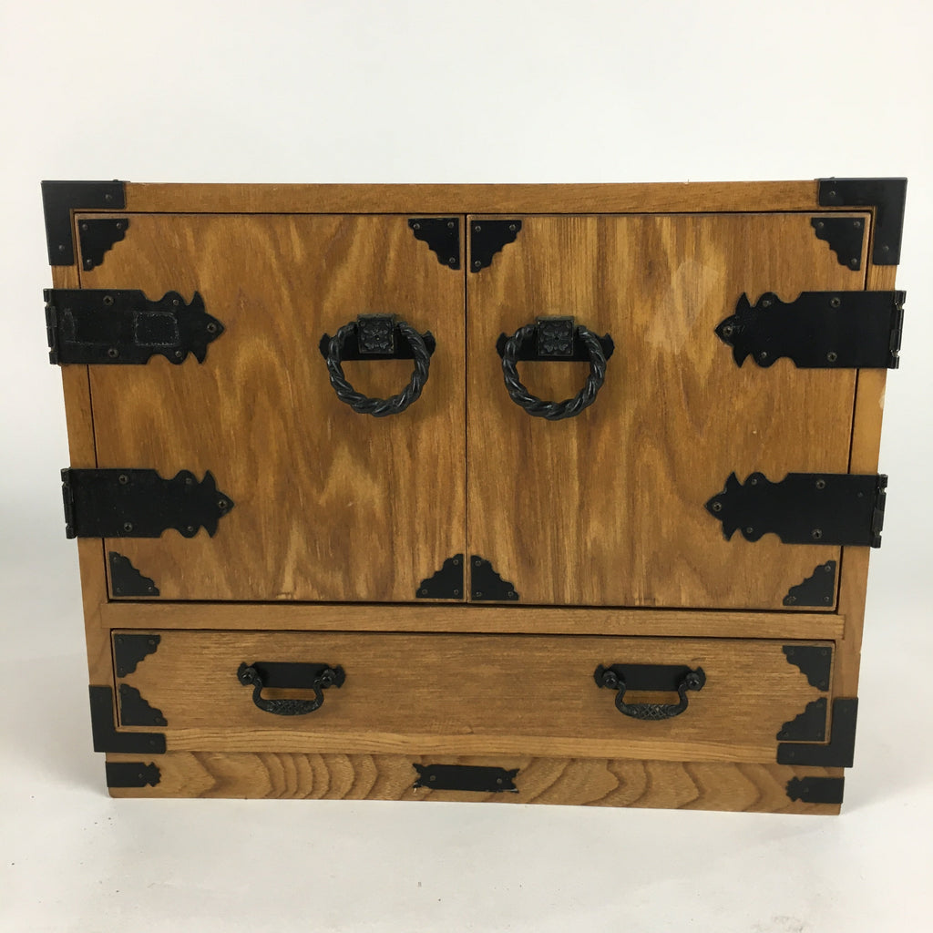 Japanese Wooden Medicine Chest Vtg Accessory box 7 Drawers Kusuri Tansu T253