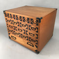 Japanese Wooden Medicine Chest Vtg Kusuri Tansu 17 Drawers T232