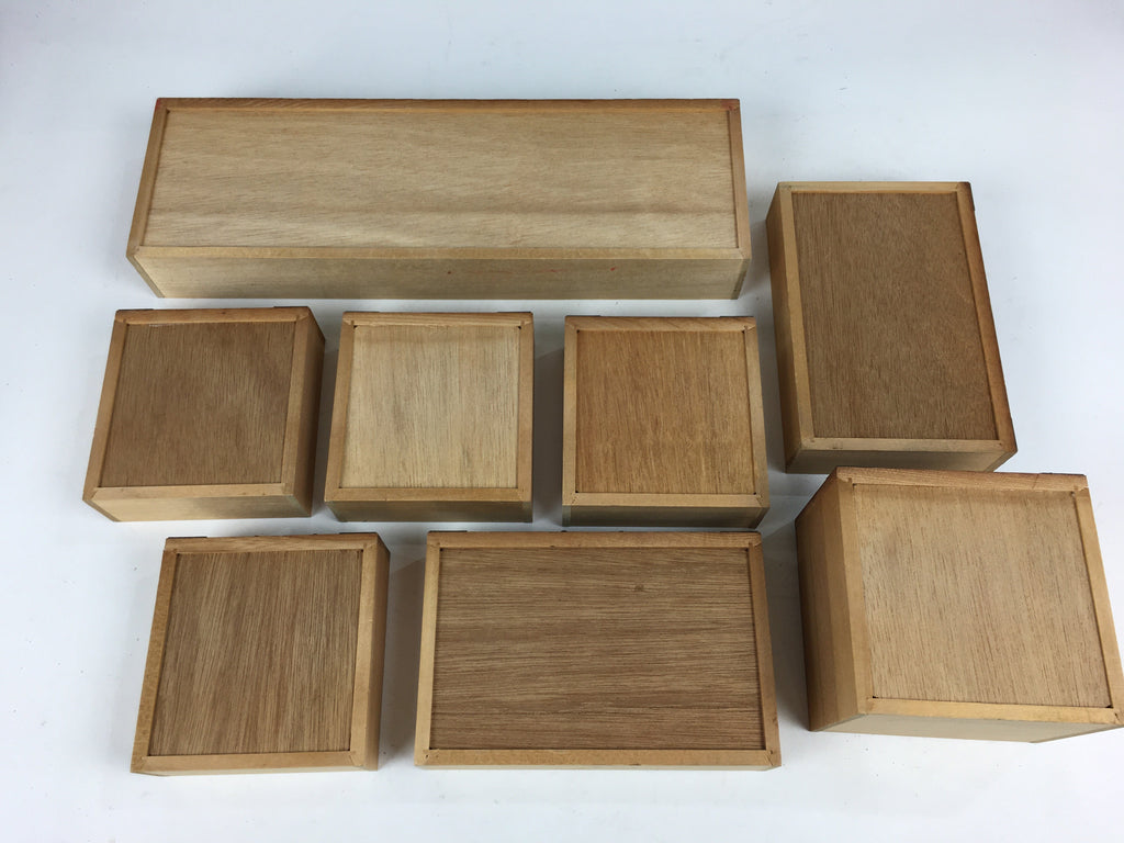 Japanese Wooden Medicine Chest Vtg Kusuri Tansu 8 Drawers Brown T277