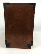 Japanese Wooden Medicine Chest Vtg Kusuri Tansu 8 Drawers Brown T277