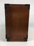 Japanese Wooden Medicine Chest Vtg Kusuri Tansu 8 Drawers Brown T277