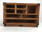Japanese Wooden Medicine Chest Vtg Kusuri Tansu 8 Drawers Brown T277